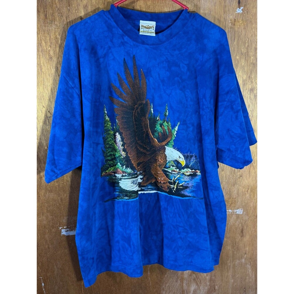 NWT Vintage Ragtops American Bald Eagle Shirt Mens XL‎ Blue T-Shirt Shirt